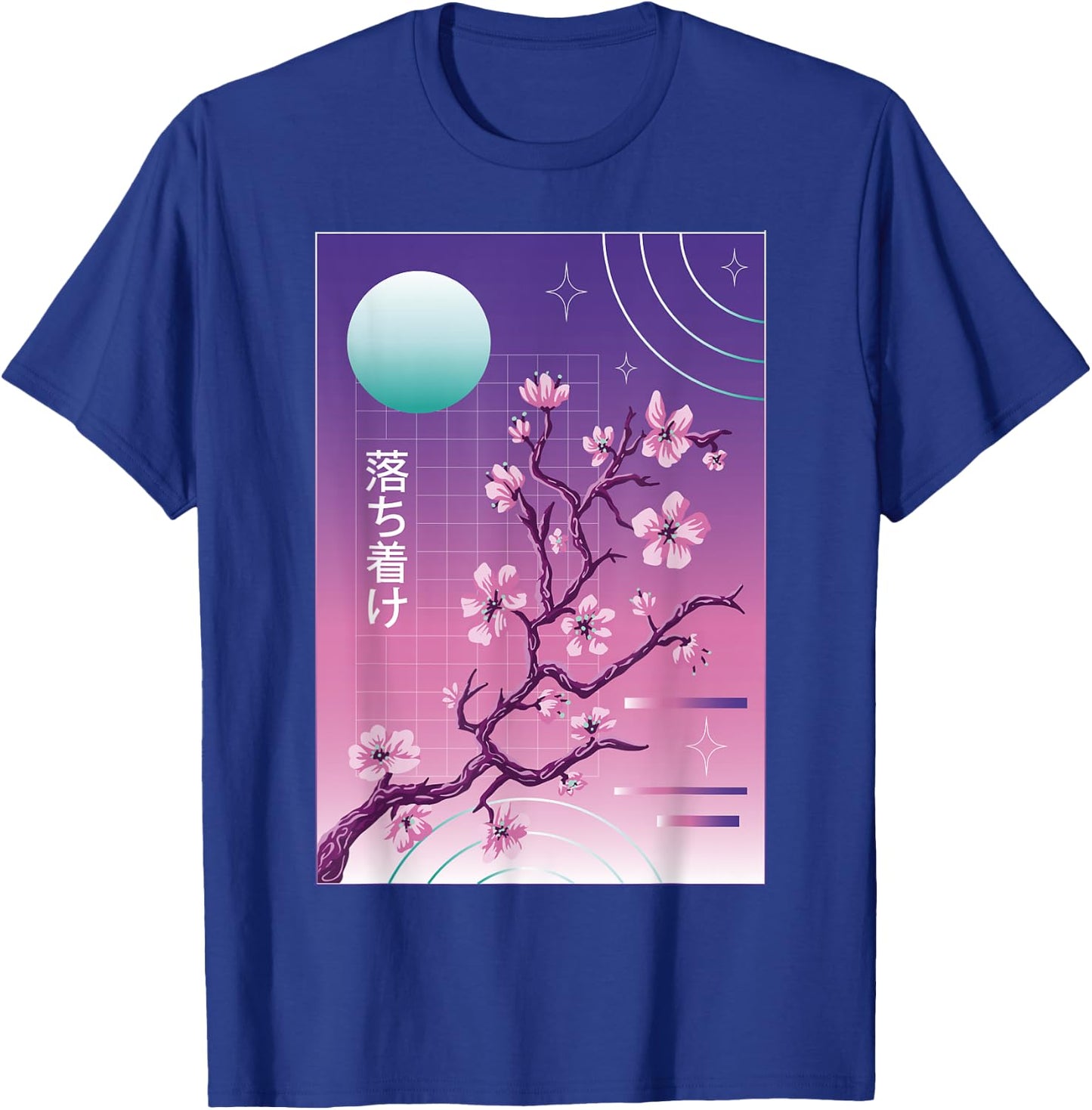 Japanese Sakura Vaporwave T-Shirt - T-Shirt | Royal