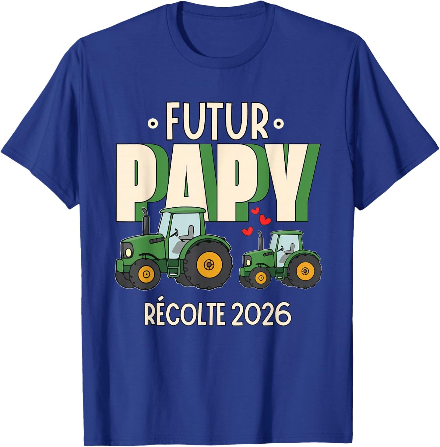 Gift Future Grandpa 2026 Announcement Future Grandpa Farmer T-Shirt - T-Shirt | Royal