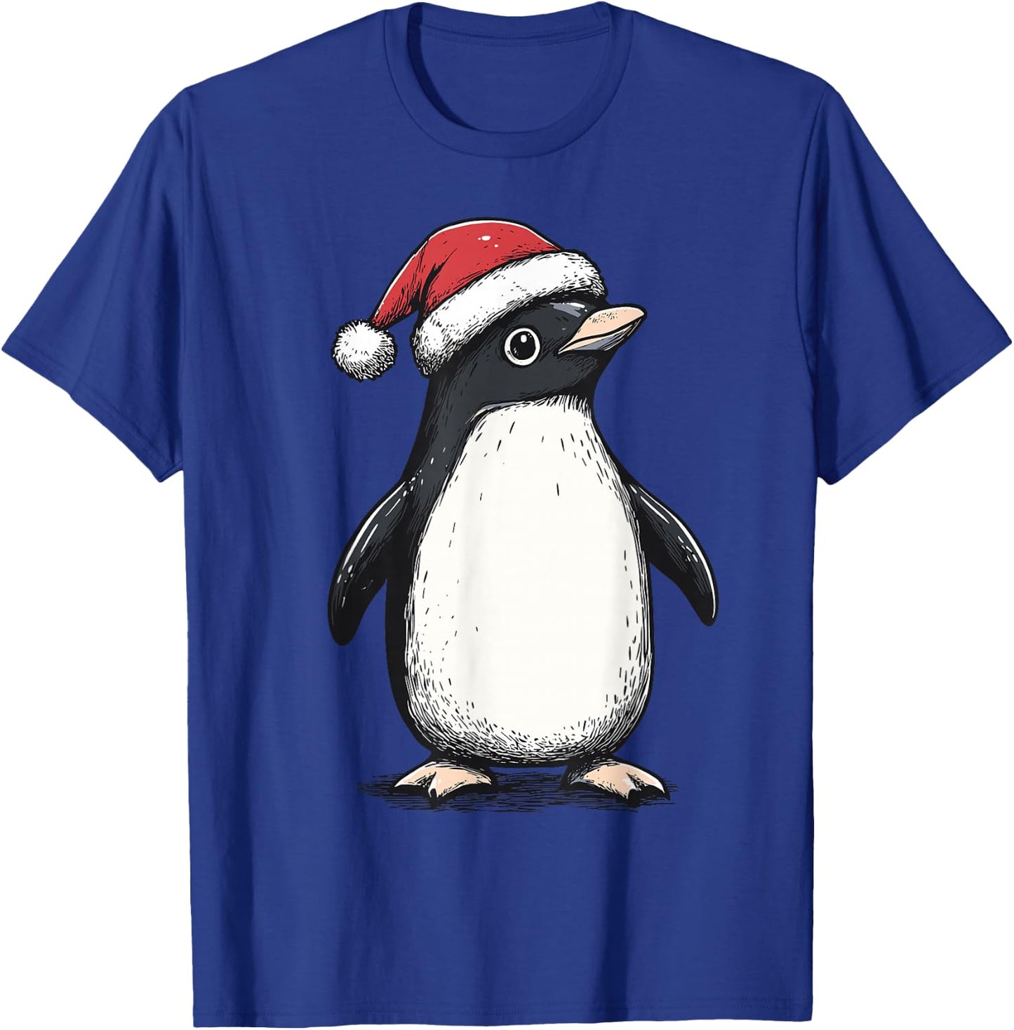 Penguin Santa Hat Penguin Lovers Christmas Men Women Kids T-Shirt - T-Shirt | Royal