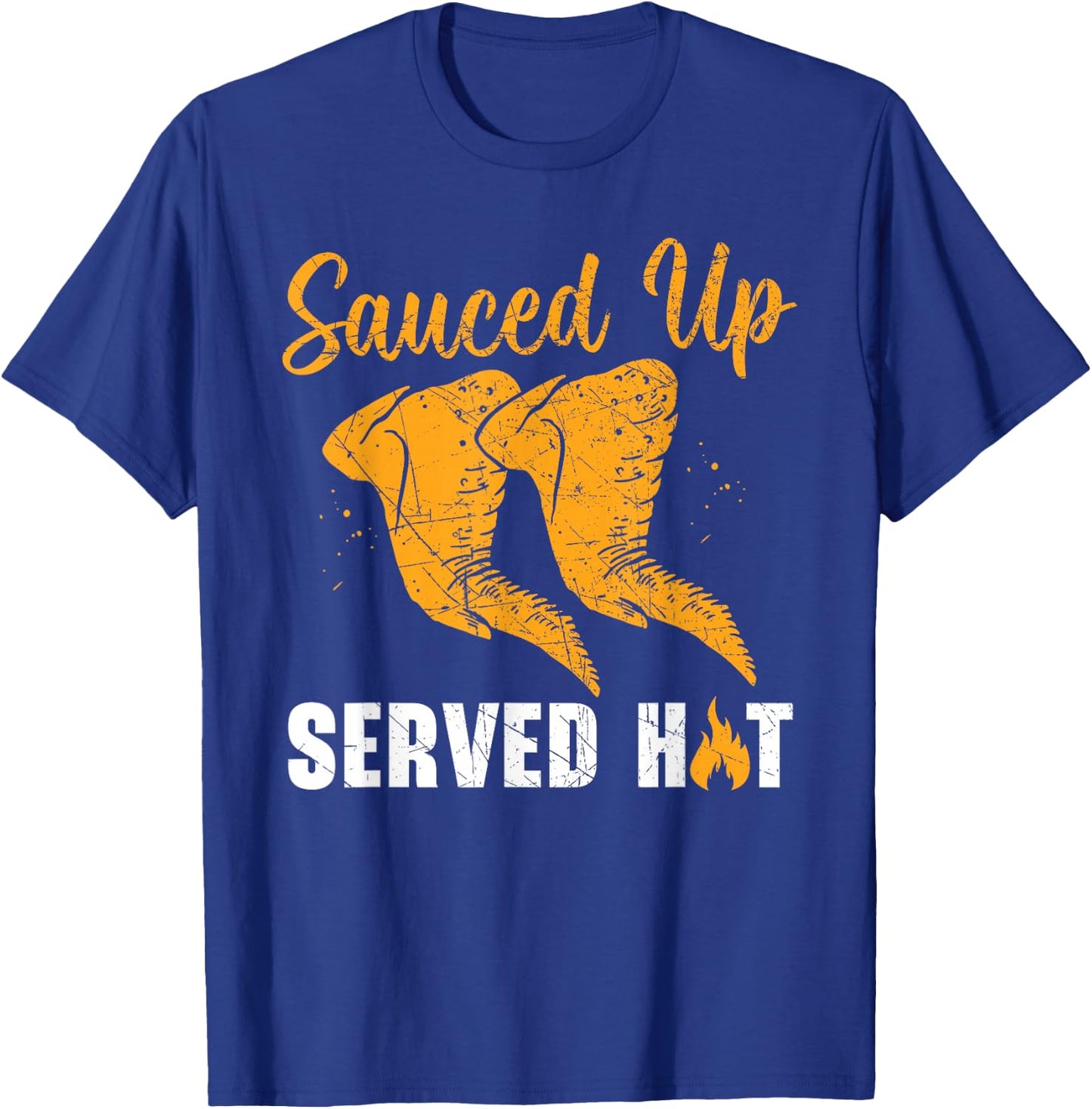 Buffalo Wings Foodie American Food Lover Chicken Wings T-Shirt - T-Shirt | Royal