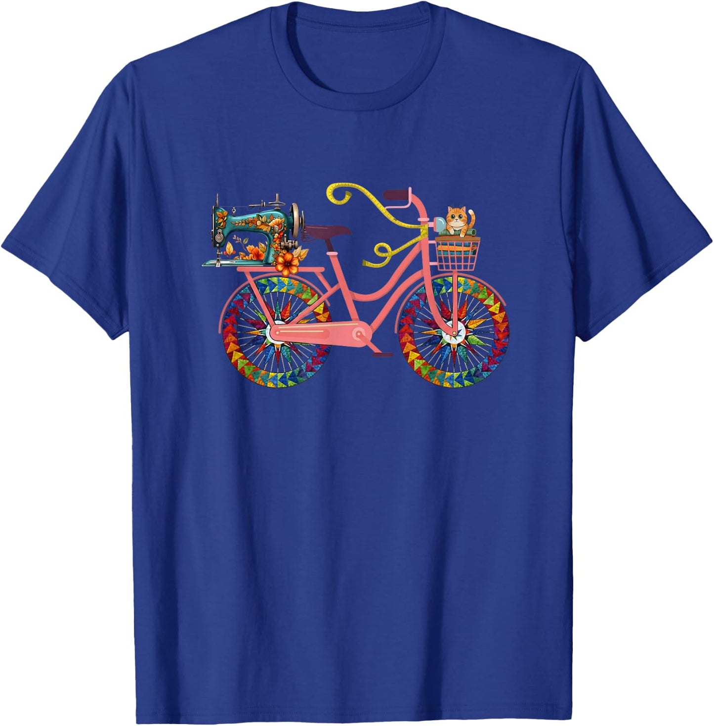 Cute Quilting and Sewing Cat Lover Gifts T-Shirt - T-Shirt | Royal
