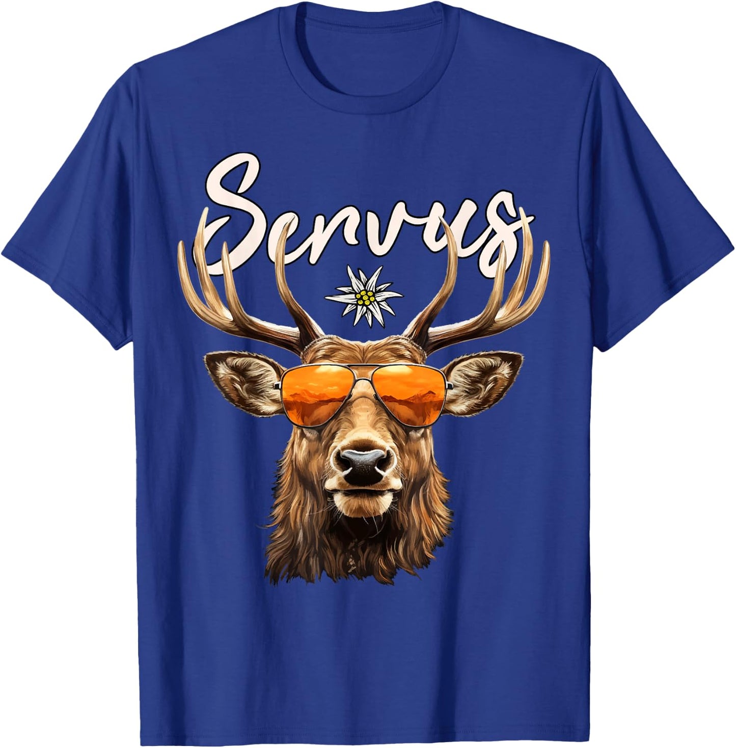 Costume Shirt Men's Deer Lederhosen Costume , black T-Shirt - T-Shirt | Royal