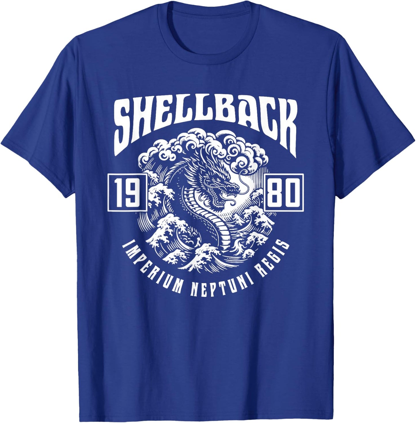 Shellback 1980 Equator Crossing Design for the year 1980 T-Shirt - T-Shirt | Royal