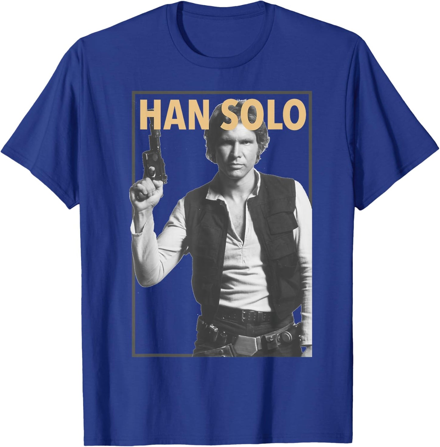 Star Wars Han Solo Faded Poster T-Shirt - T-Shirt | Royal
