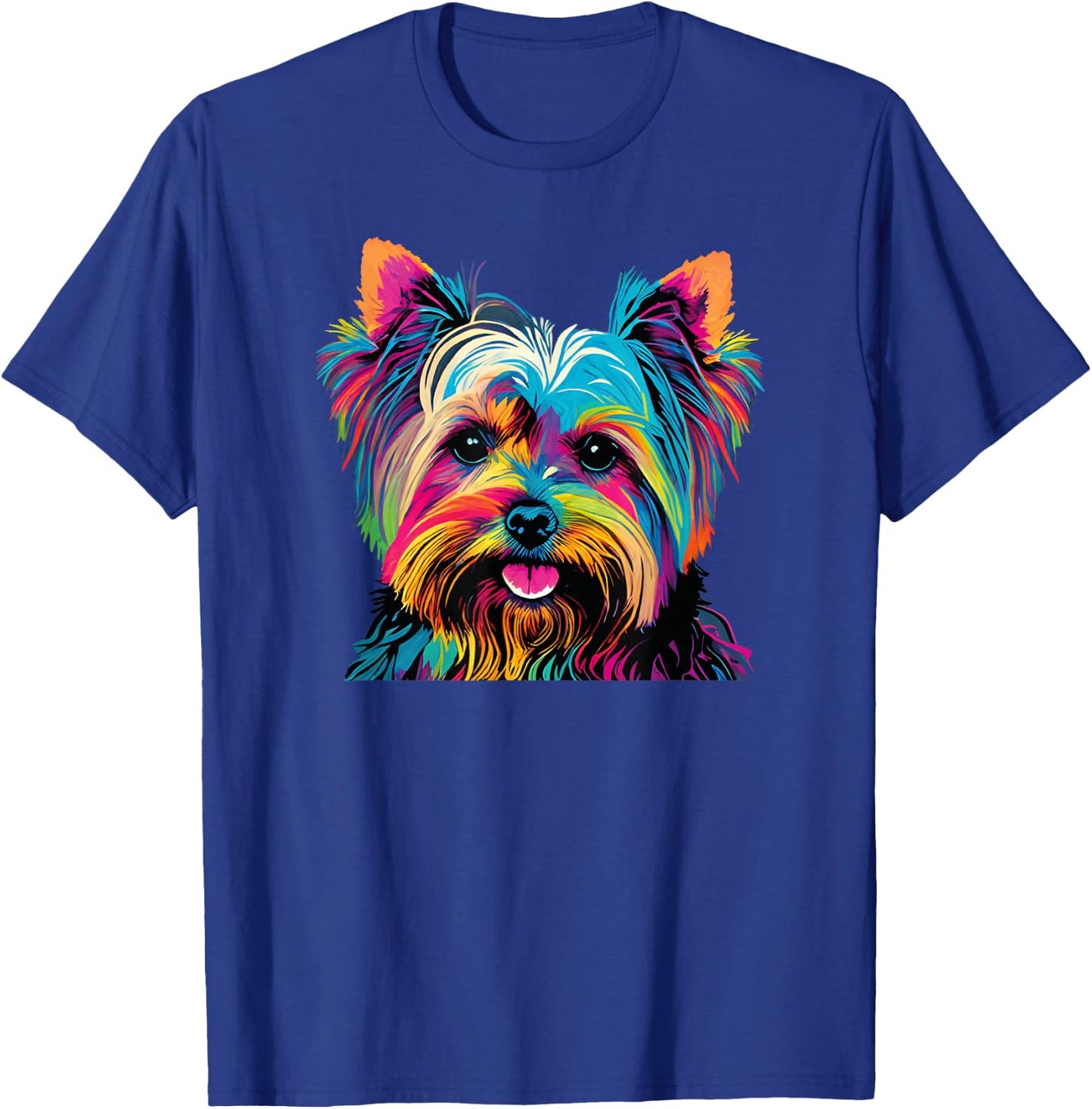 Pop Art Yorkshire Terrier Portrait T-Shirt - T-Shirt | Royal