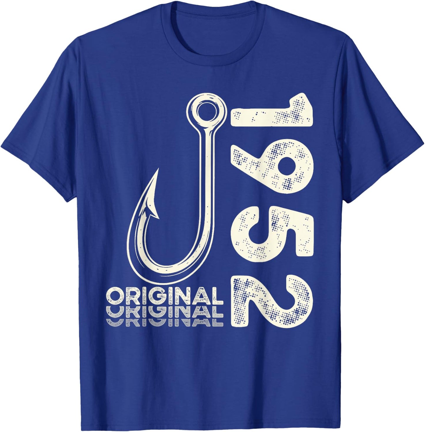74 Geburtstag Mann Angler Original 1952 Limited Edition T-Shirt - T-Shirt | Royal
