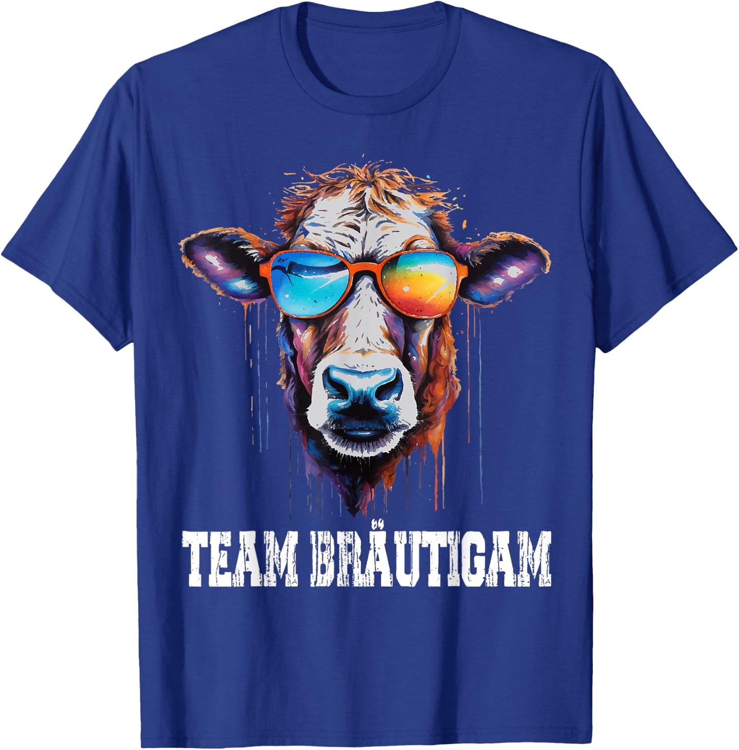 JGA Team Bräutigam für Bauern & Landwirte JGA Kuh T-Shirt - T-Shirt | Royal