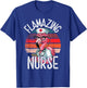 Nurse Designs by MCG.Co Funny Flamingo Lover Nurse Day Appreciation T-Shirt - T-Shirt | Royal
