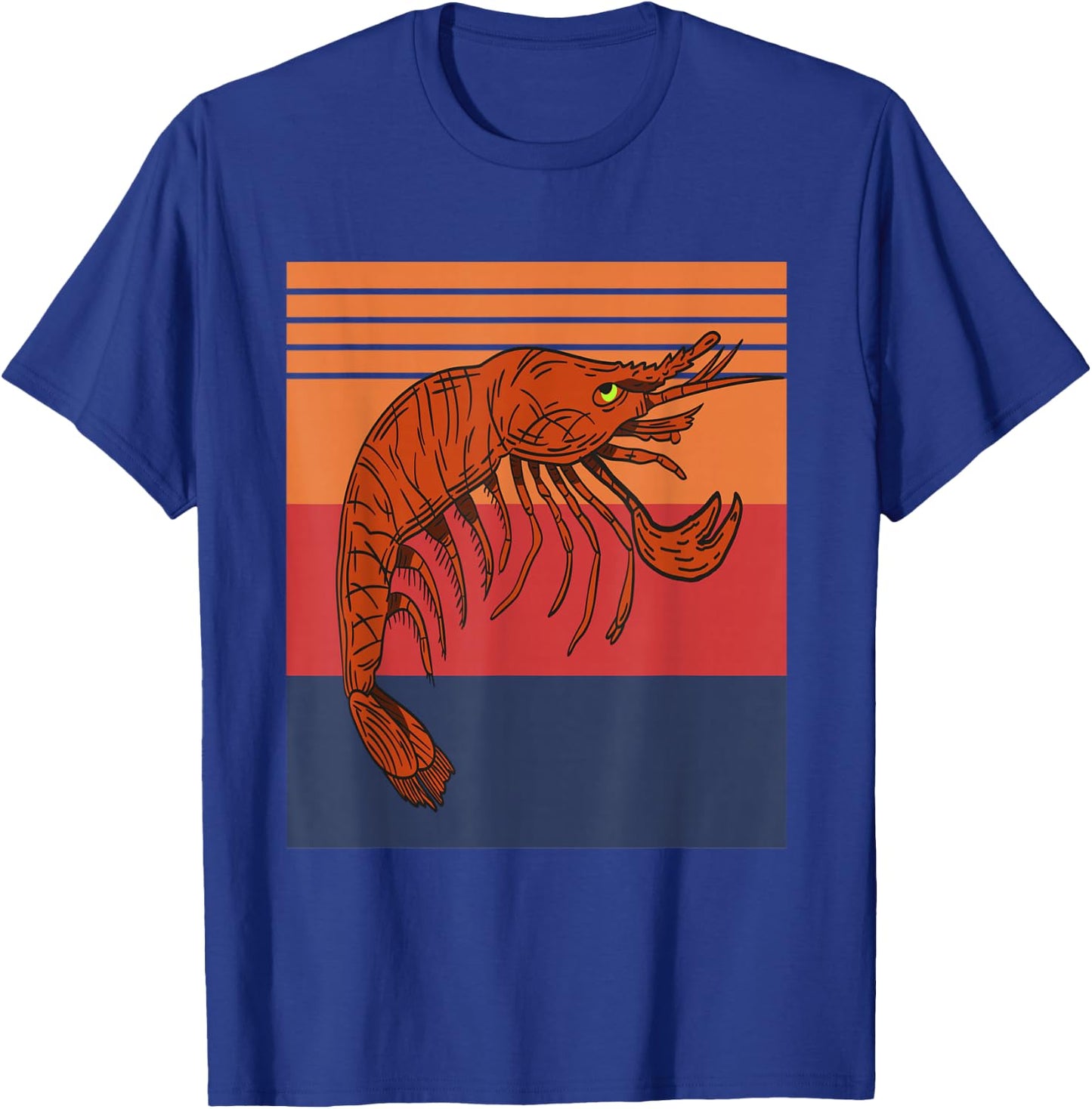 Retro Vintage Pistol Shrimp Collector Designs Present T-Shirt - T-Shirt | Royal