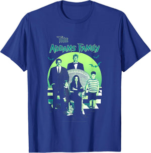 The Addams Family Spooky Gothic Vintage Family Portrait , Black, S T-Shirt - T-Shirt | Royal