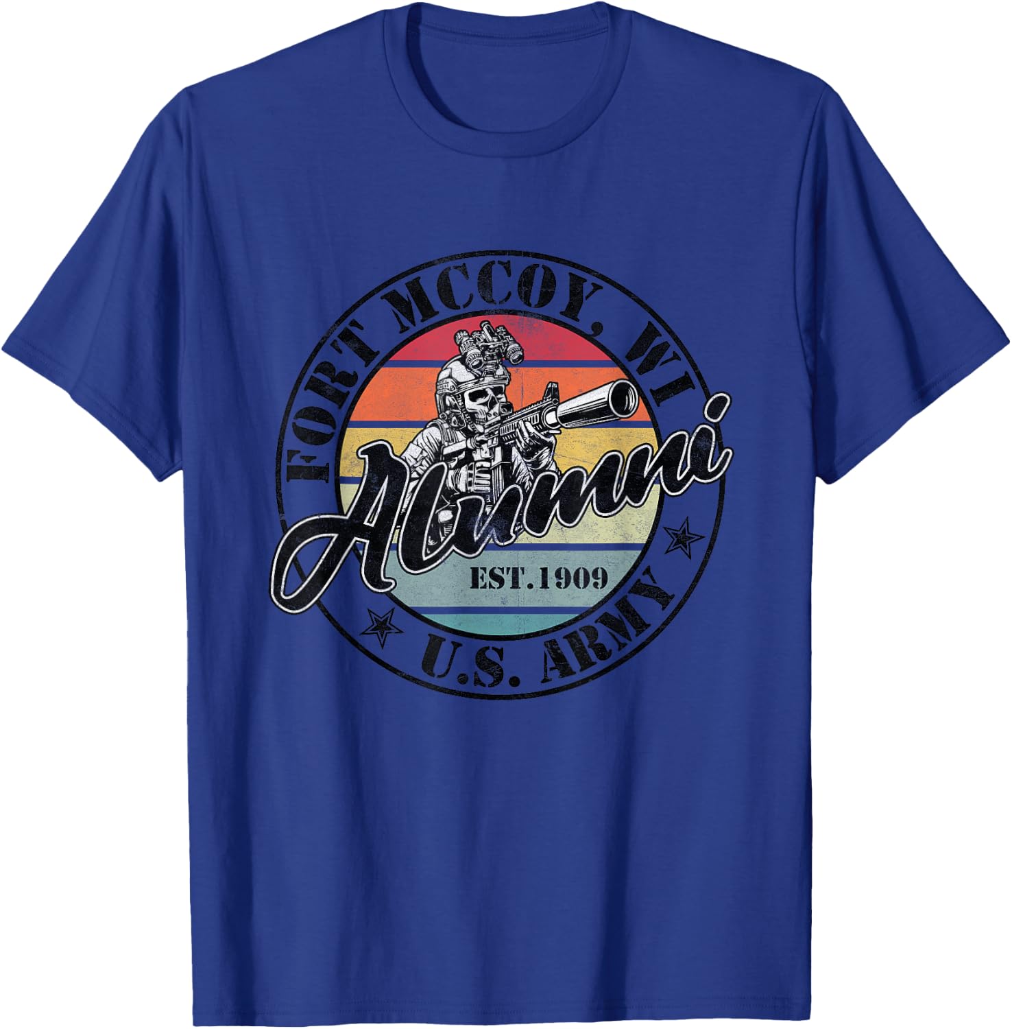 Fort McCoy Alumni Wisconsin WI Military Base Gifts T-Shirt - T-Shirt | Royal