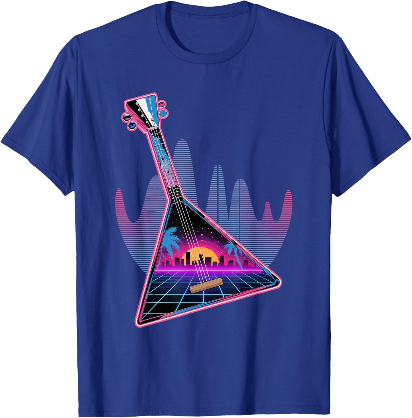 Retro Synthwave Balalaika T-Shirt - T-Shirt | Royal