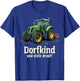 Dorfkind und stolz drauf Farmer Tractor Saying , black T-Shirt - T-Shirt | Royal