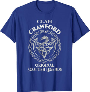 Crawford Original Scottish Legends - Crawford Family T-Shirt - T-Shirt | Royal