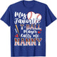My Favorite T-Ball Player Calls Me Nanny Family Matching T-Shirt - T-Shirt | Royal