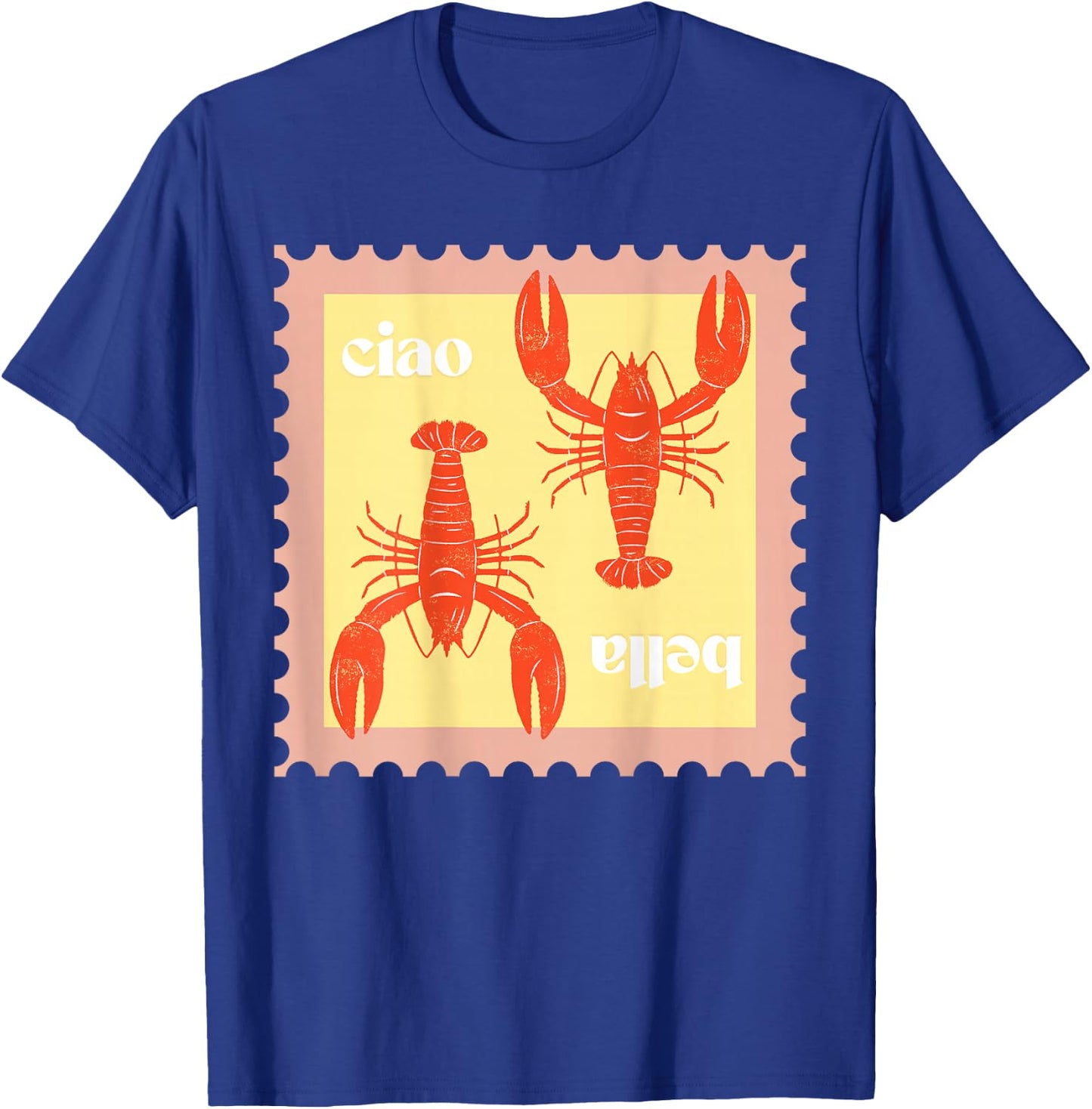 Lobster Hipster Design Summer Vibes T-Shirt - T-Shirt | Royal