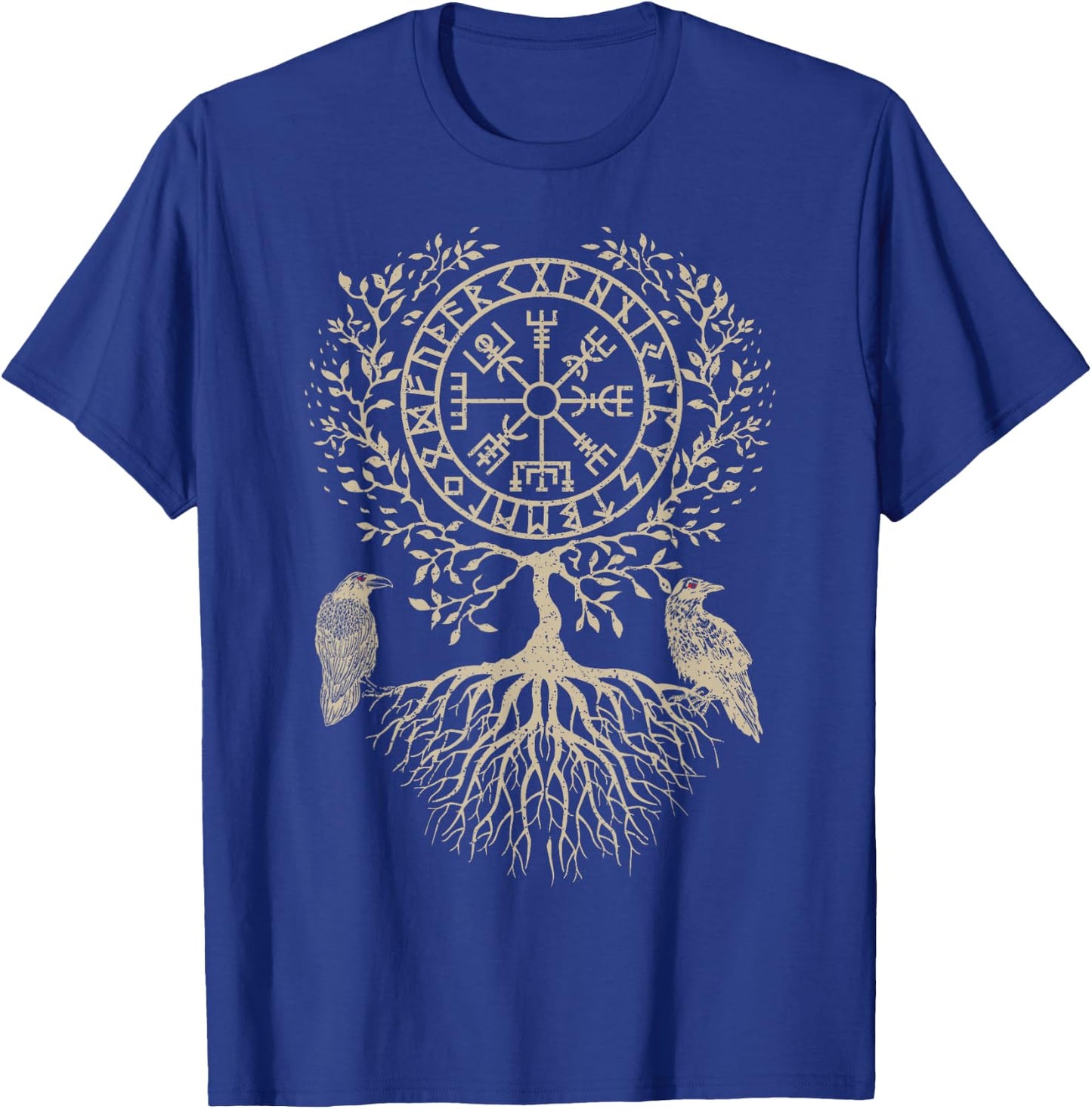 Nordic Warrior Norse Mythology Celtic Tree Of Life Viking T-Shirt - T-Shirt | Royal