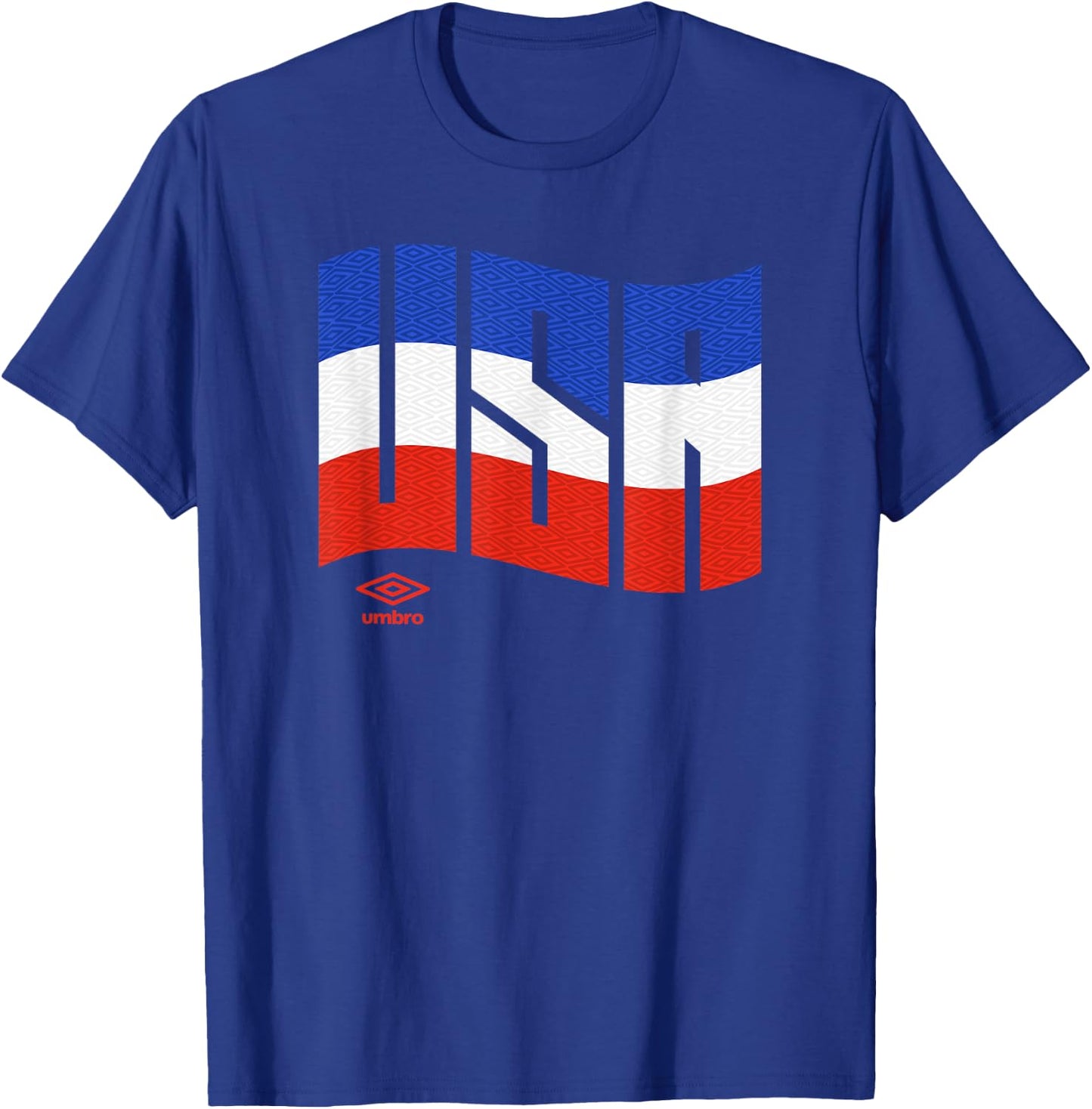 Umbro International Soccer Wavy USA Logo T-Shirt - T-Shirt | Royal
