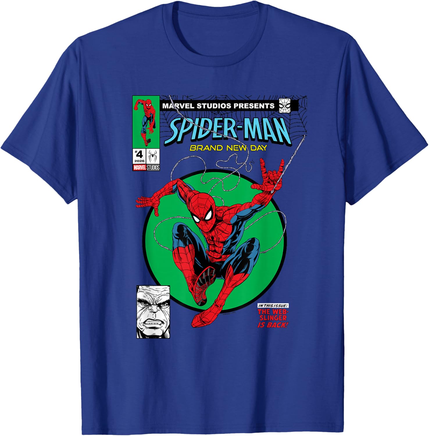 Marvel Spider-Man: New Day The Web-Slinger is Back T-Shirt - T-Shirt | Royal