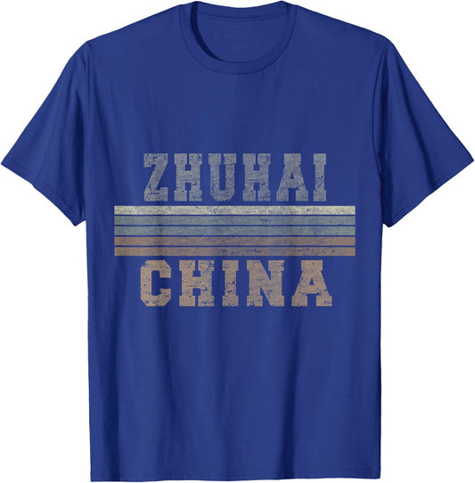 Retro Zhuhai, China T-Shirt - T-Shirt | Royal