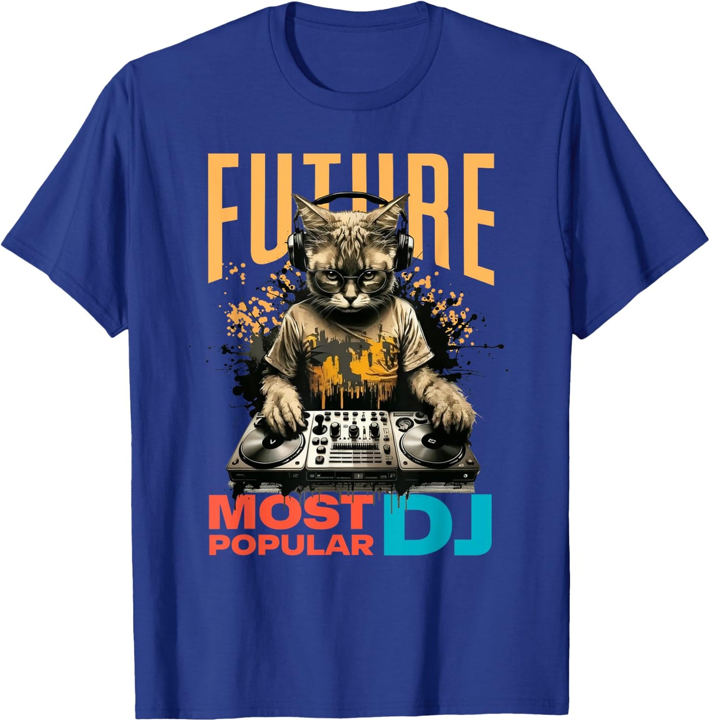 Future Most Popular DJ, Beginner And Child DJ , Black, S T-Shirt - T-Shirt | Royal