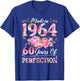 60 Year Old Made in 1964 Birthday Floral 60th Birthday Women T-Shirt - T-Shirt | Royal
