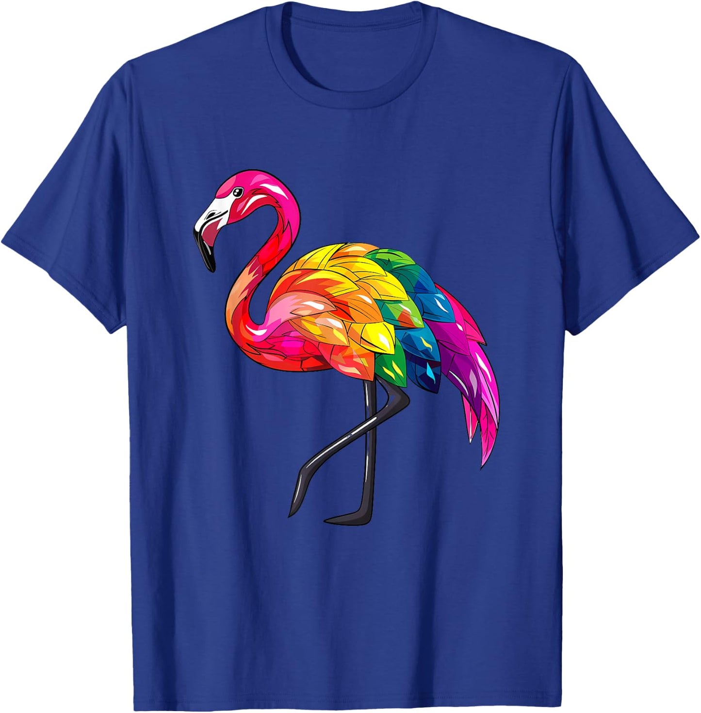 LGBT Flamingo LGBTQ Lesbian Pride Rainbow Gay Pride Month T-Shirt - T-Shirt | Royal