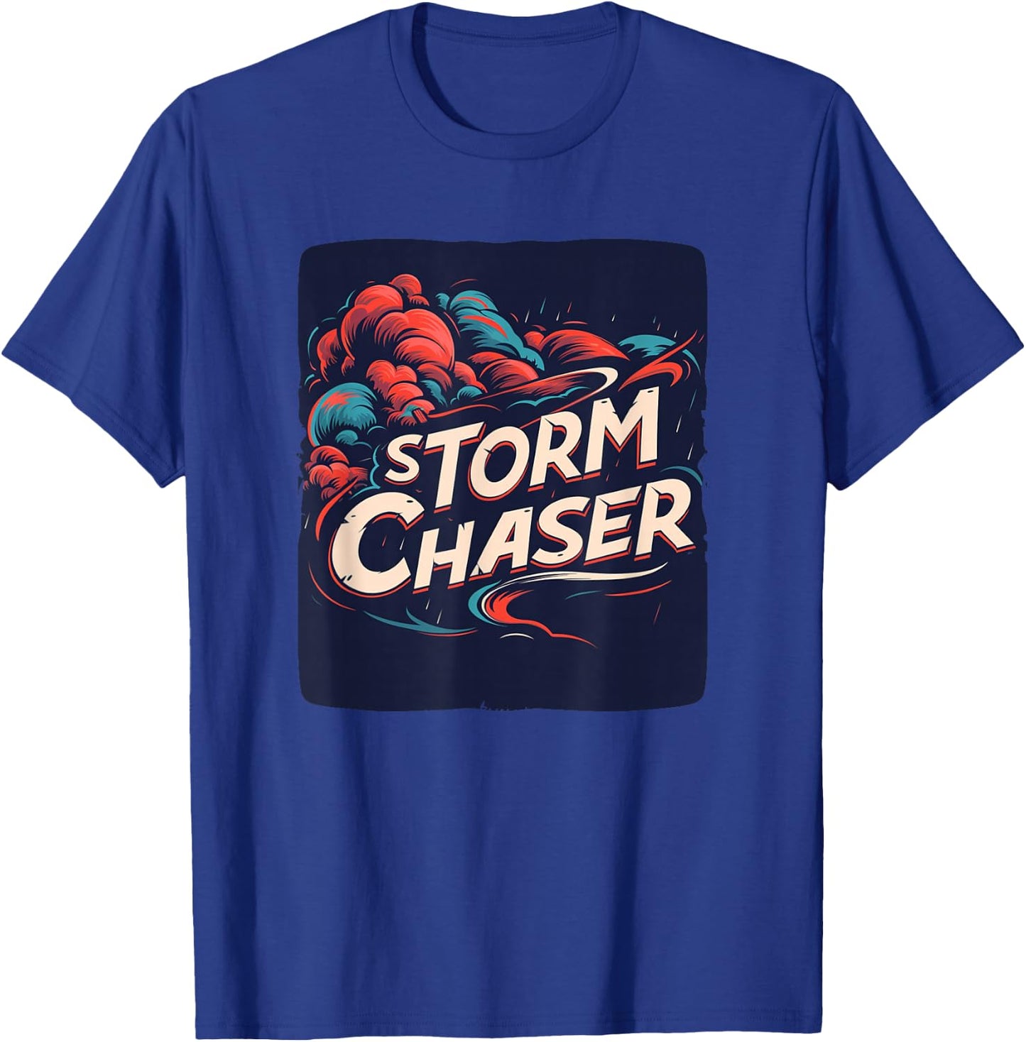 Storm Chaser with colorful Clouds Costume T-Shirt - T-Shirt | Royal