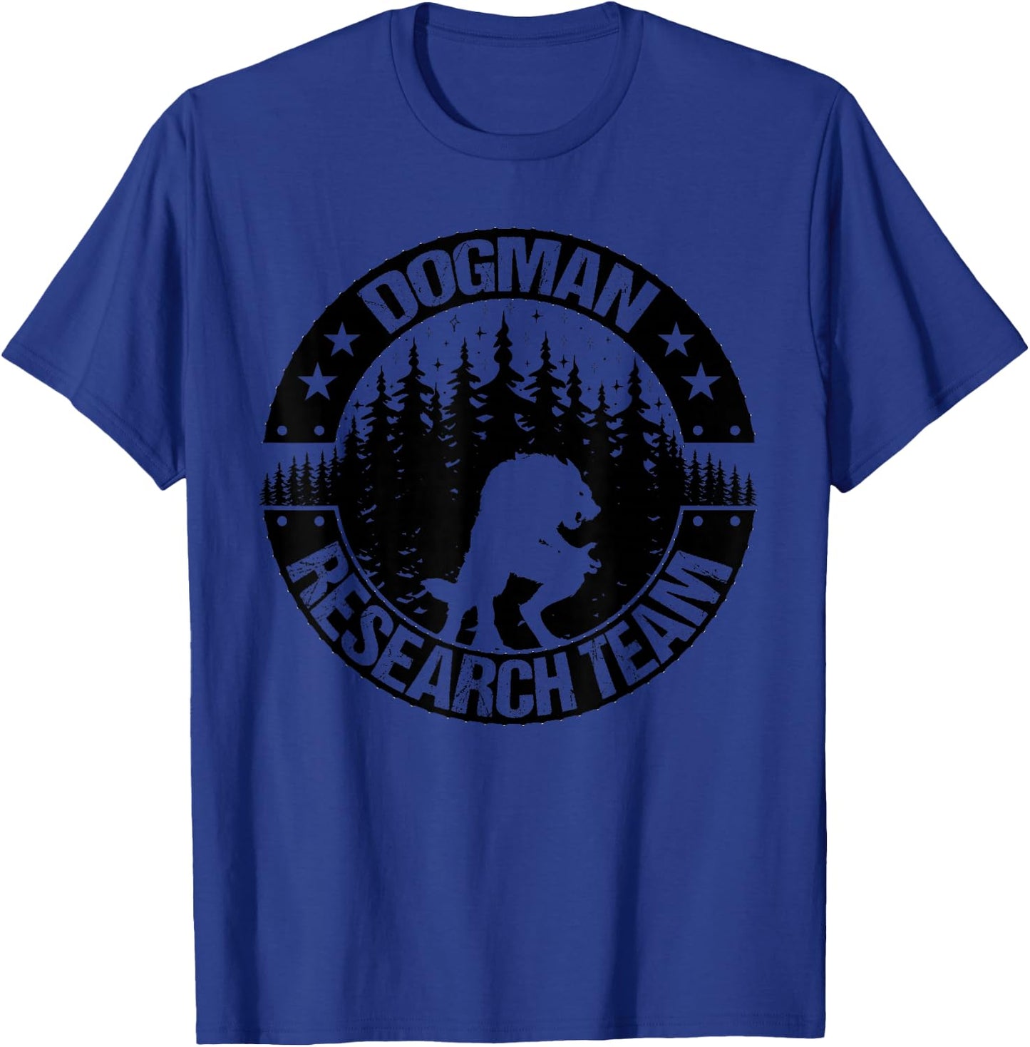 Cryptid Dogman Research Team Women Cryptozoology T-Shirt - T-Shirt | Royal