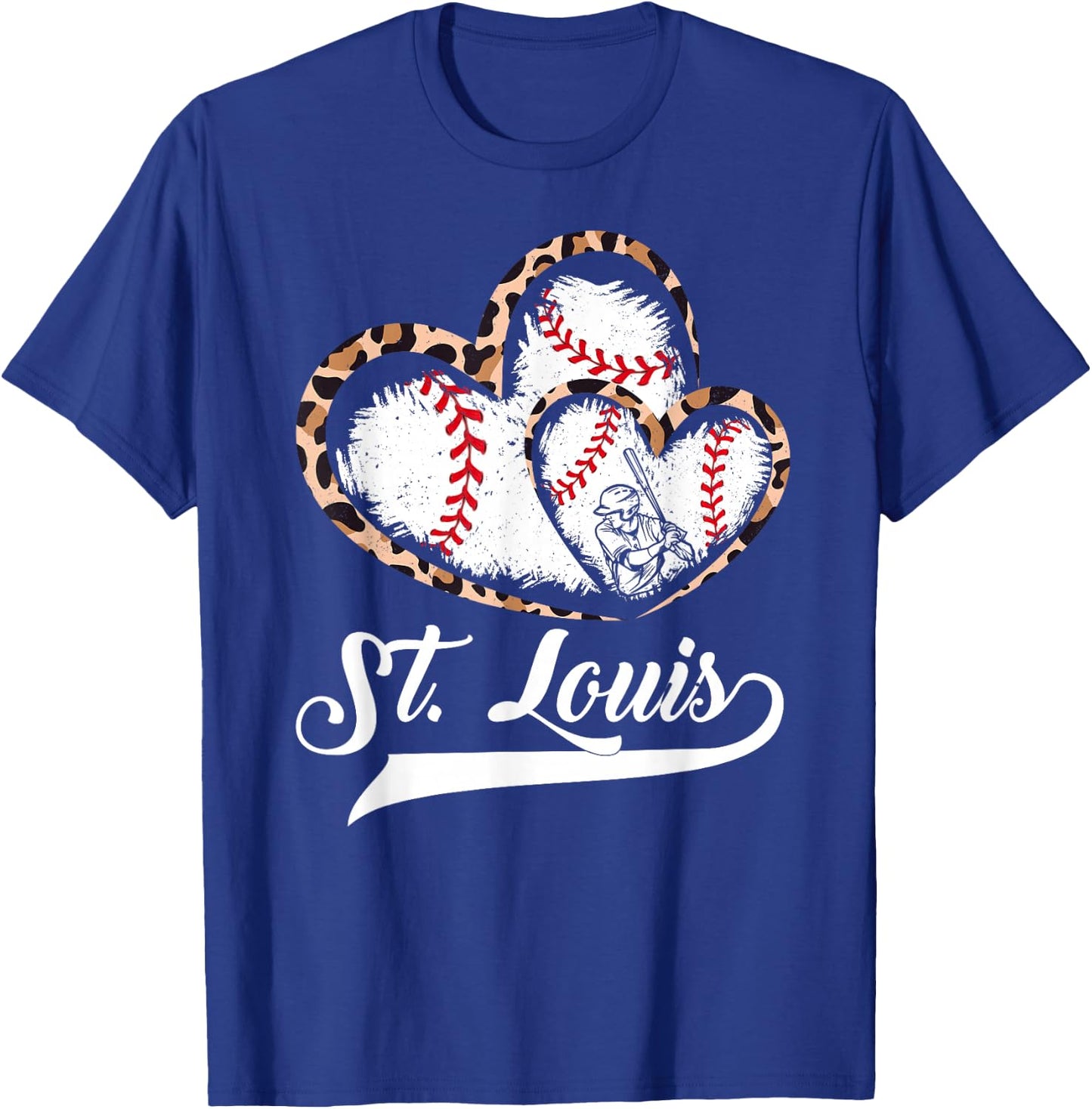 Vintage St.Louis Heart T-Shirt - T-Shirt | Royal