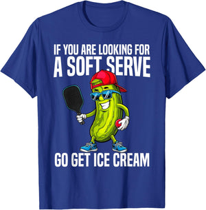 Funny Pickleball Design Funny Pickle Pickleball Graphic T-Shirt - T-Shirt | Royal