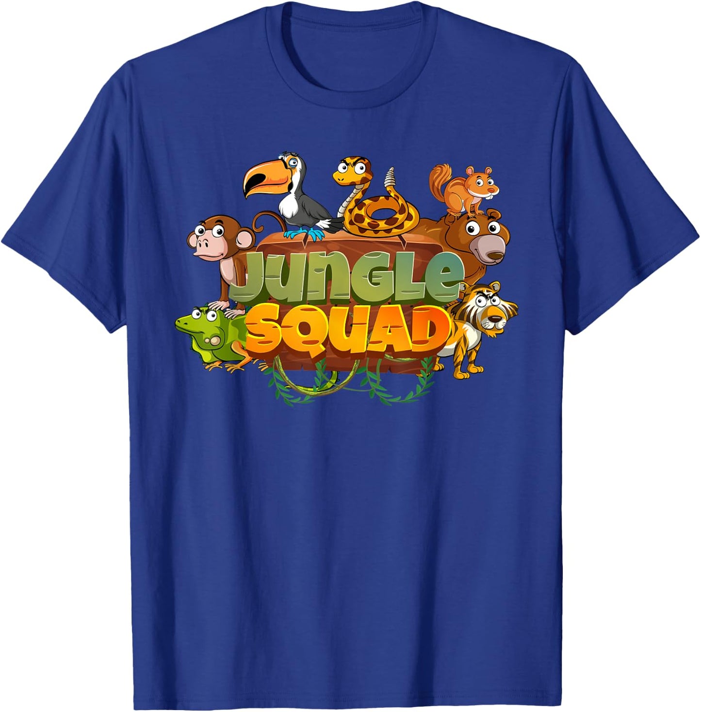 Jungle Safari Squad Zoo Animal Lovers Family Vacation Trip T-Shirt - T-Shirt | Royal