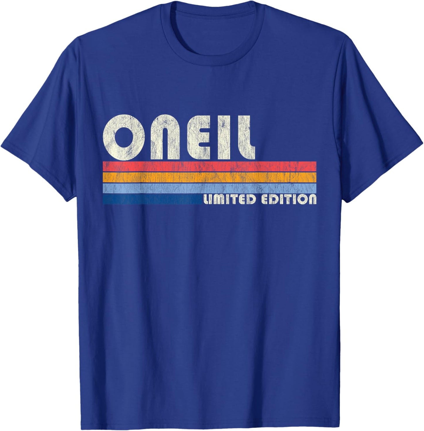 ONEIL Surname Funny Retro Vintage 80s 90s Gifts Men Women T-Shirt - T-Shirt | Royal