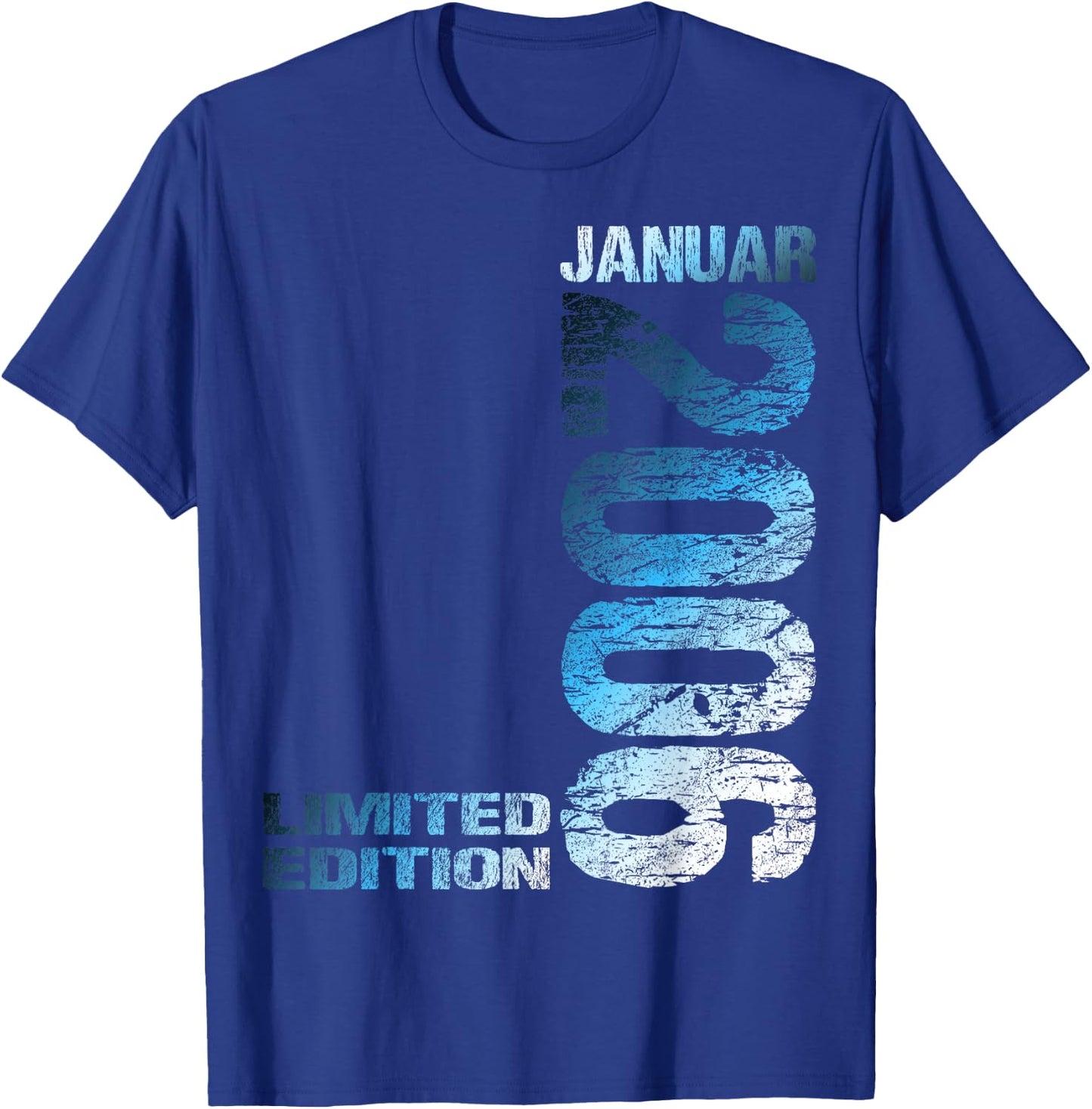 January 2006 Boy Girl 17th Birthday Limited Edition 17 , black T-Shirt - T-Shirt | Royal