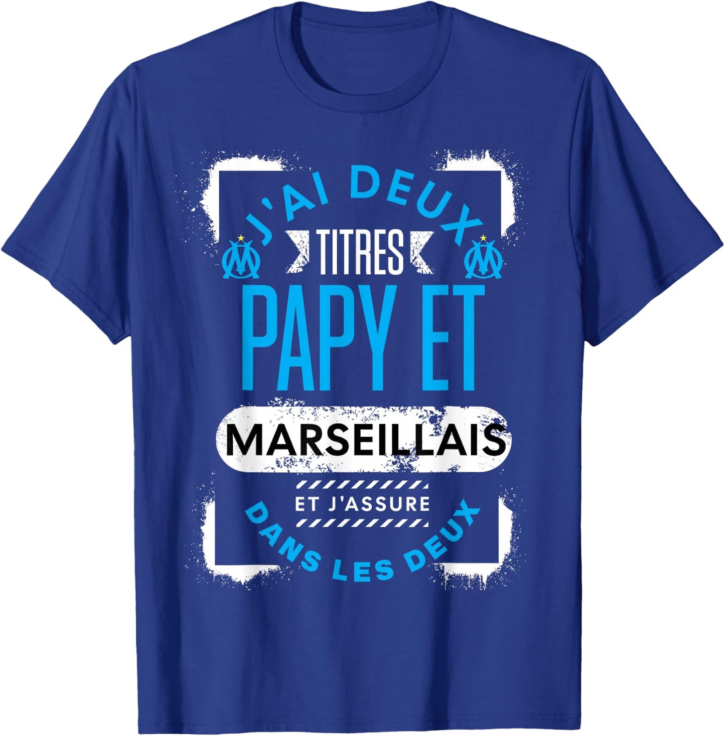 Supporter de Marseille Grandpa Retired Grandpa Man Humour , Black, S T-Shirt - T-Shirt | Royal
