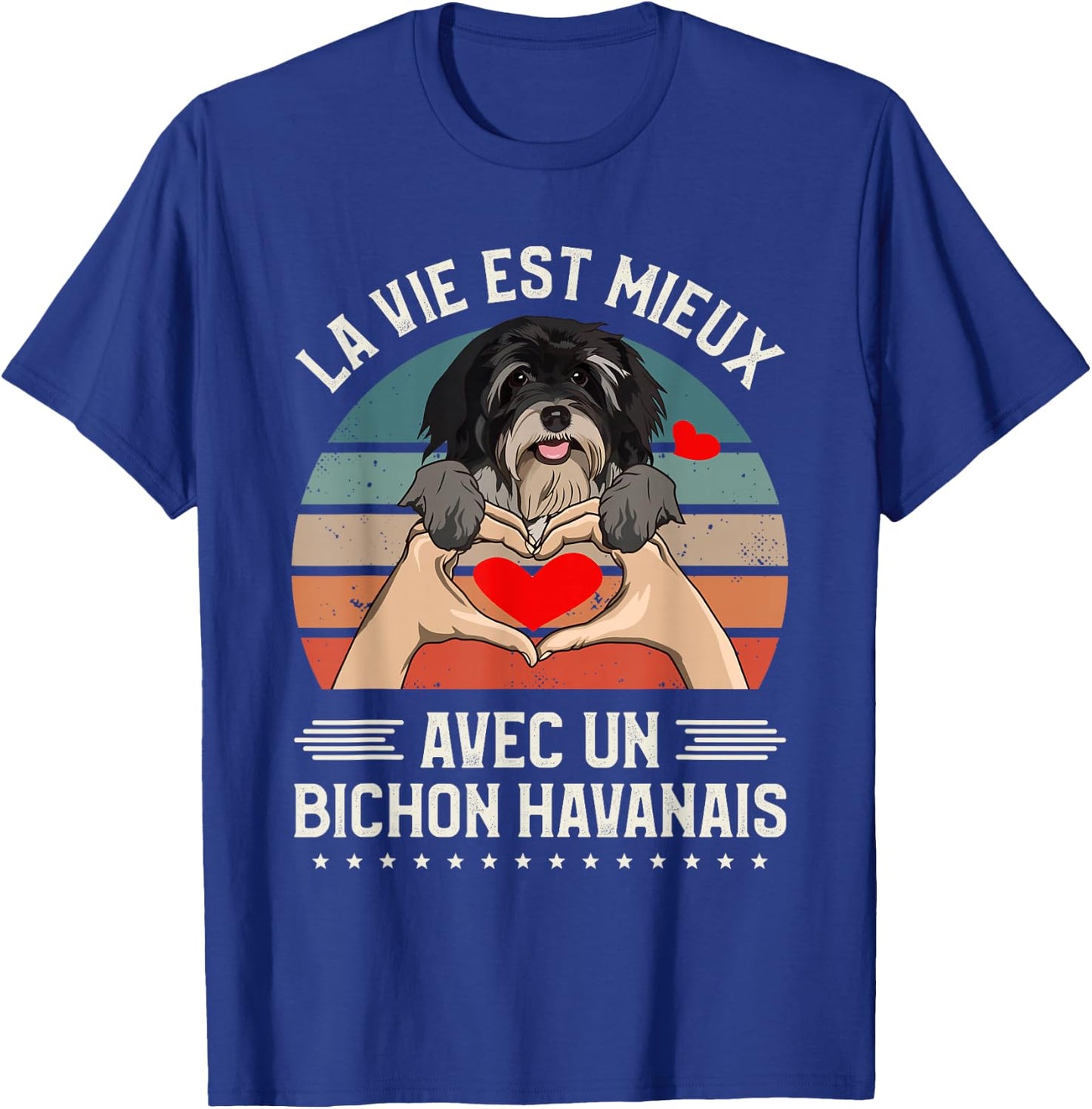 Life Is Better With A Bichon Havanese , Black, S T-Shirt - T-Shirt | Royal