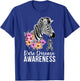 Rare Disease Awareness Zebra Rare Disease Warrior T-Shirt - T-Shirt | Royal