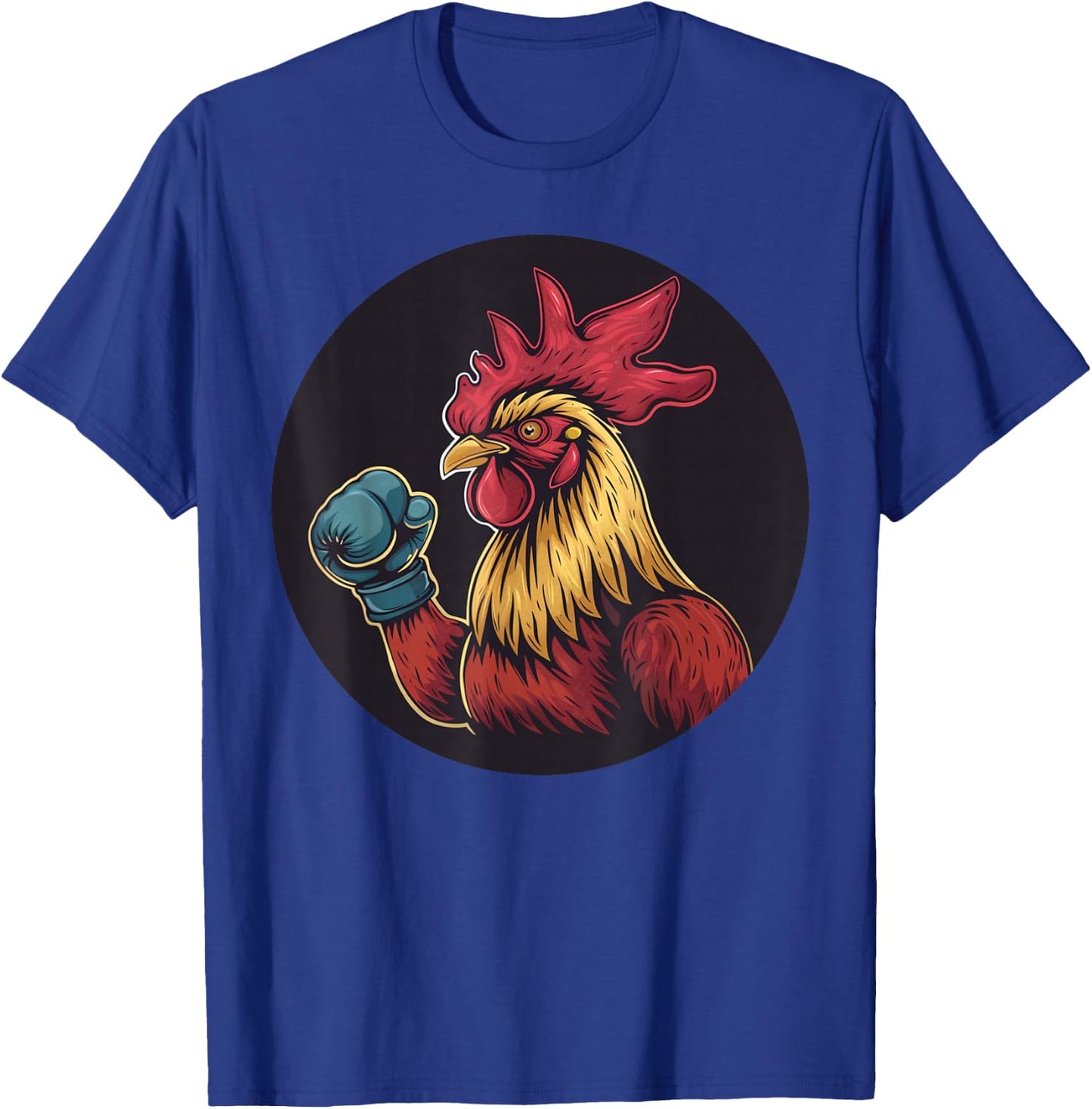 Fighting rooster with cool boxing gloves costume T-Shirt - T-Shirt | Royal