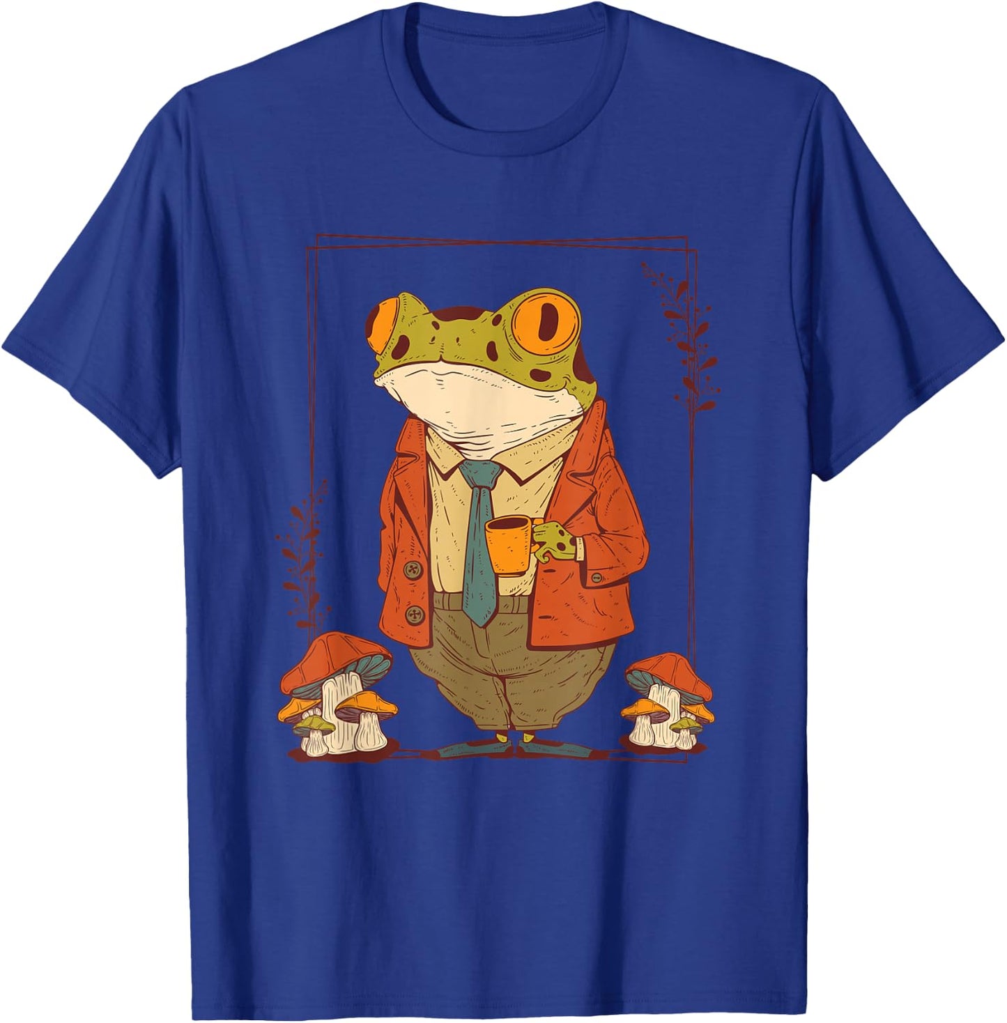 Frog Goblincore Clothes Dark Academia Aesthetic Mushroom Small T-Shirt - T-Shirt | Royal