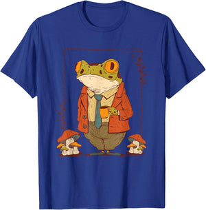 Frog Goblincore Clothes Dark Academia Aesthetic Mushroom Small T-Shirt - T-Shirt | Royal