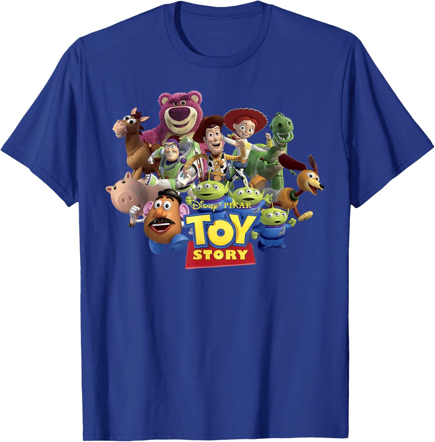 Disney Pixar Toy Story Buzz Woody & Jessie Toys Running T-Shirt - T-Shirt | Royal