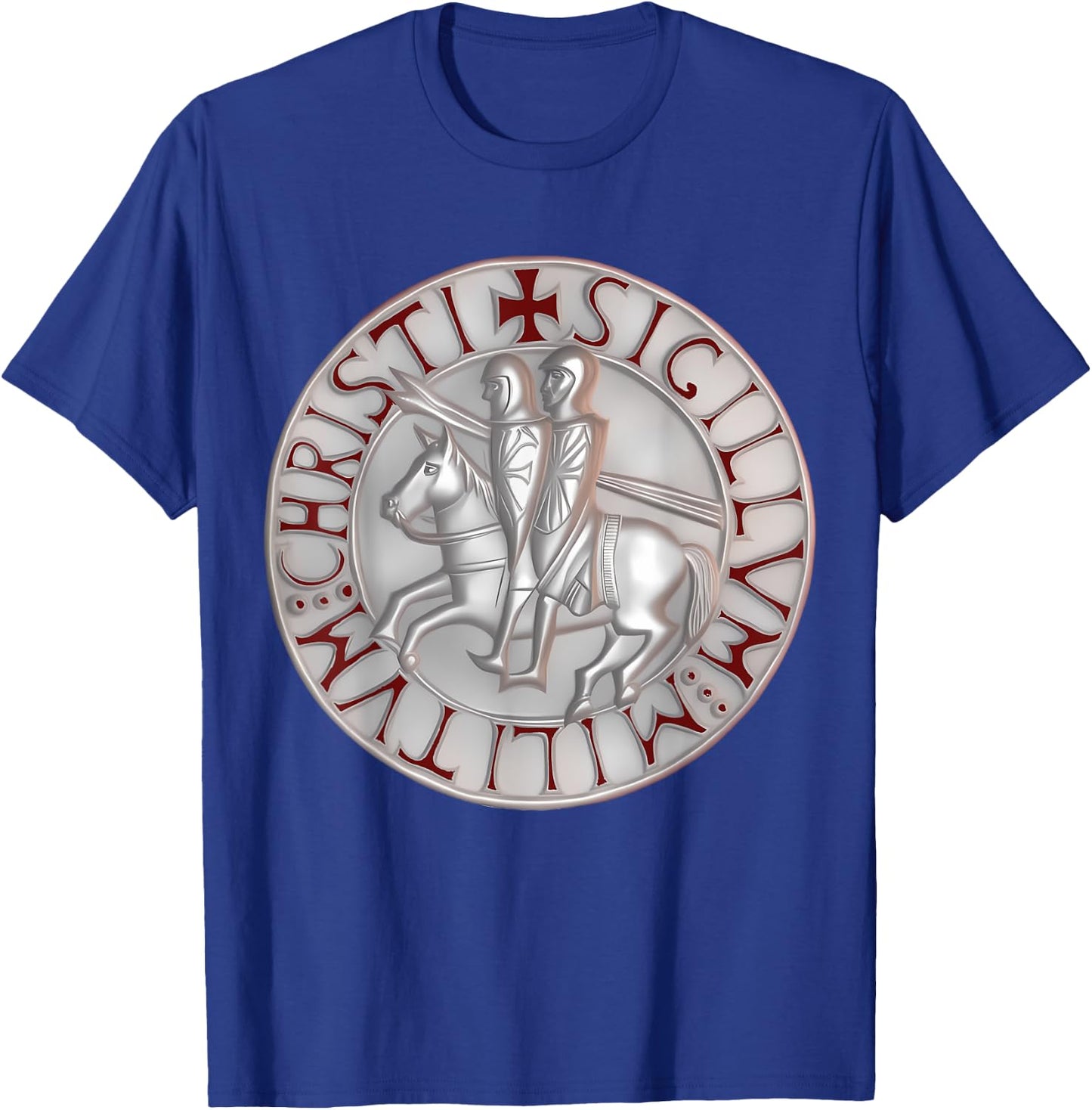 Seal of the Crusaders Grand Master of the Templars , Black, S T-Shirt - T-Shirt | Royal