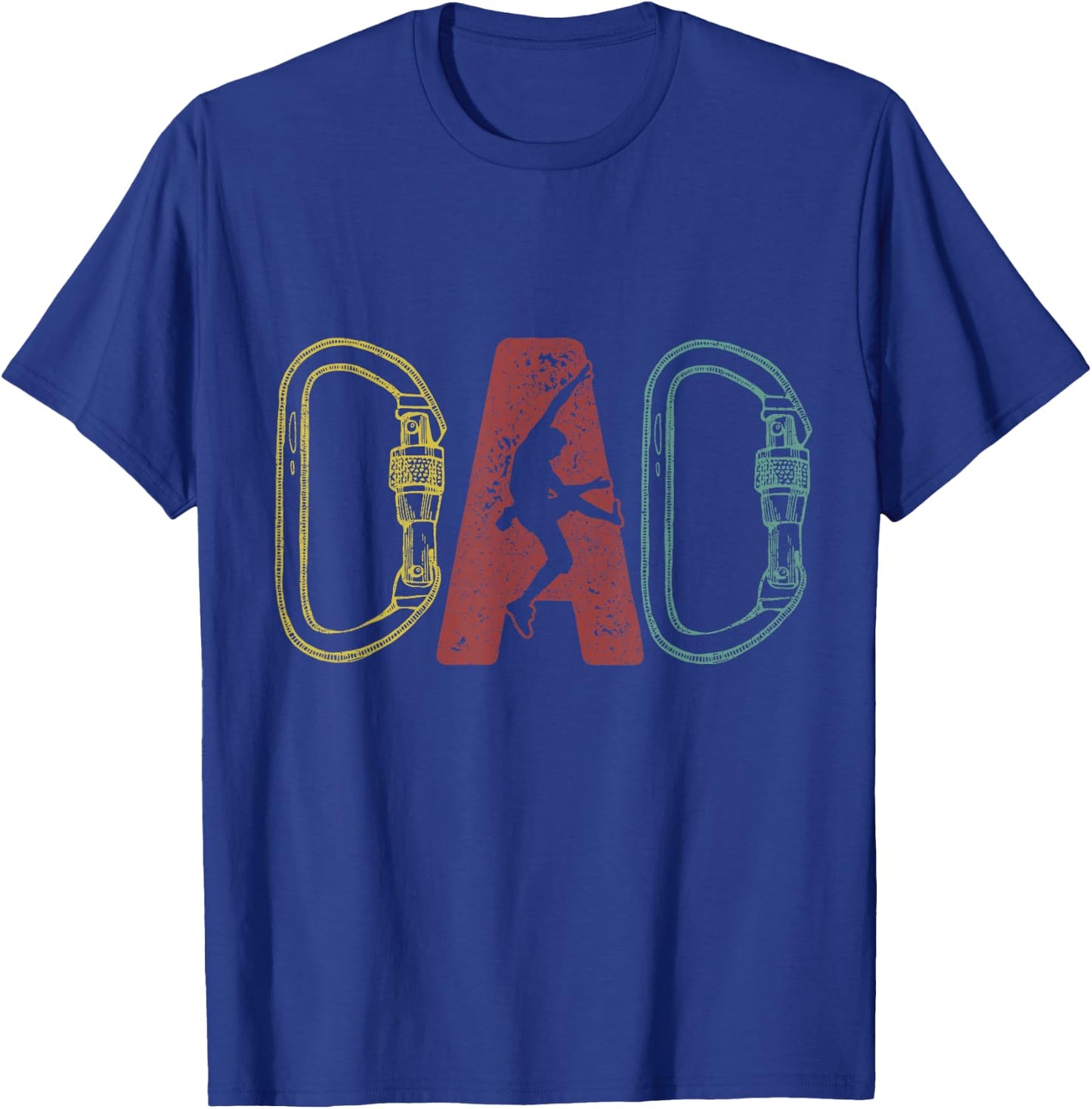 Climbing Dad Rock Climber Bouldering Father's Day T-Shirt - T-Shirt | Royal