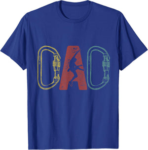 Climbing Dad Rock Climber Bouldering Father's Day T-Shirt - T-Shirt | Royal