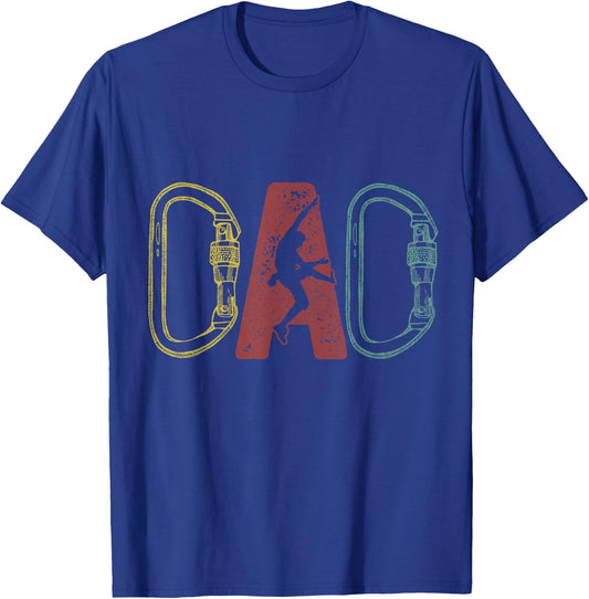 Climbing Dad Rock Climber Bouldering Father's Day T-Shirt - T-Shirt | Royal