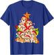English Bulldog Christmas Tree Dog Xmas Gift Women Kids T-Shirt - T-Shirt | Royal