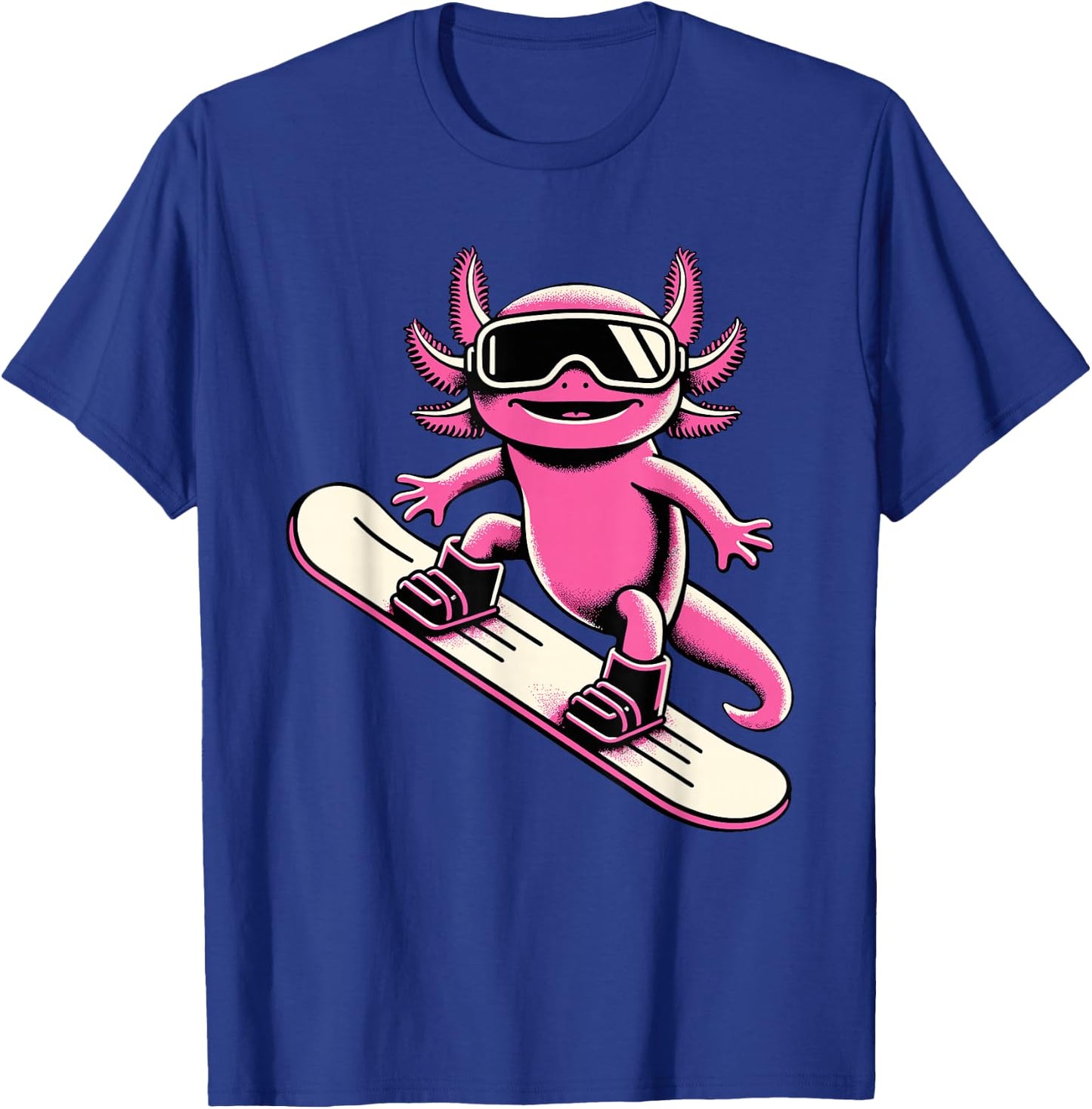 Snowboarding Axolotl Snow Board Snowboard Women T-Shirt - T-Shirt | Royal