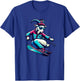 Funny Goat Skiing Downhill Winter Sports Design T-Shirt - T-Shirt | Royal