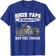 Men's Biker Papa Wie Ein Normaler Papa Nur Viel Cooler Motorcycle T-Shirt - T-Shirt | Royal