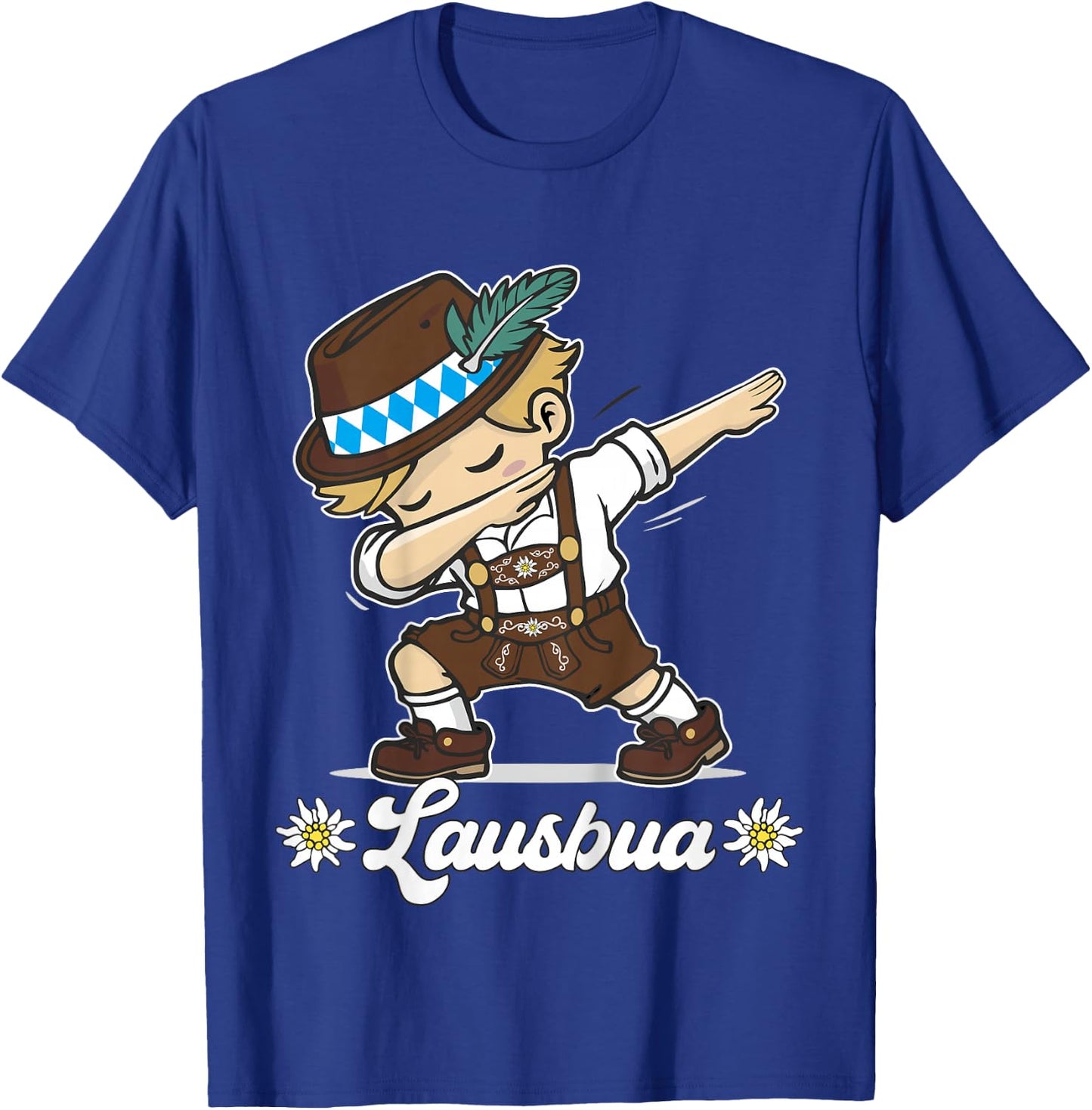 Lausbua Dabbing Bayerischer Junge Trachten Ersatz T-Shirt - T-Shirt | Royal